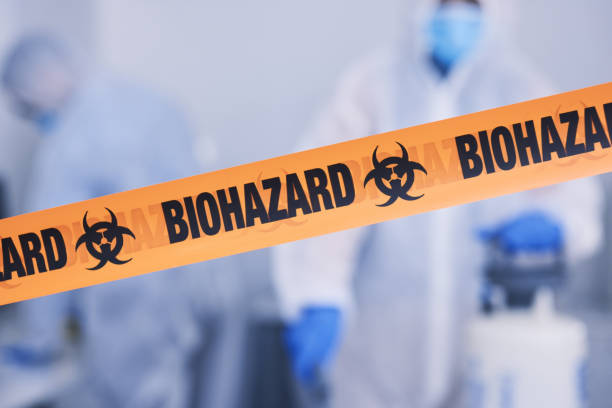 Professional Biohazard technician working in Woodstock, IL